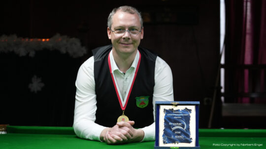 Hurrikan Querkinaj, eiskalter Ruppel – ein Finale voller Spannung bei der Snooker-LM Vorarlberg