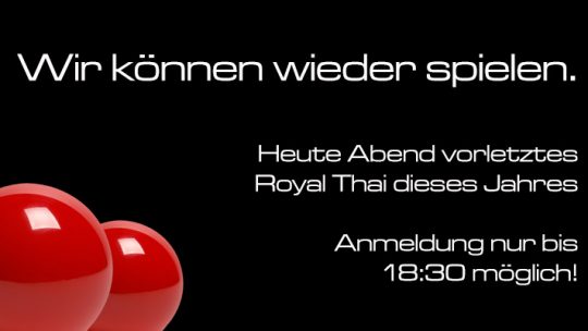 Wir können wieder spielen!