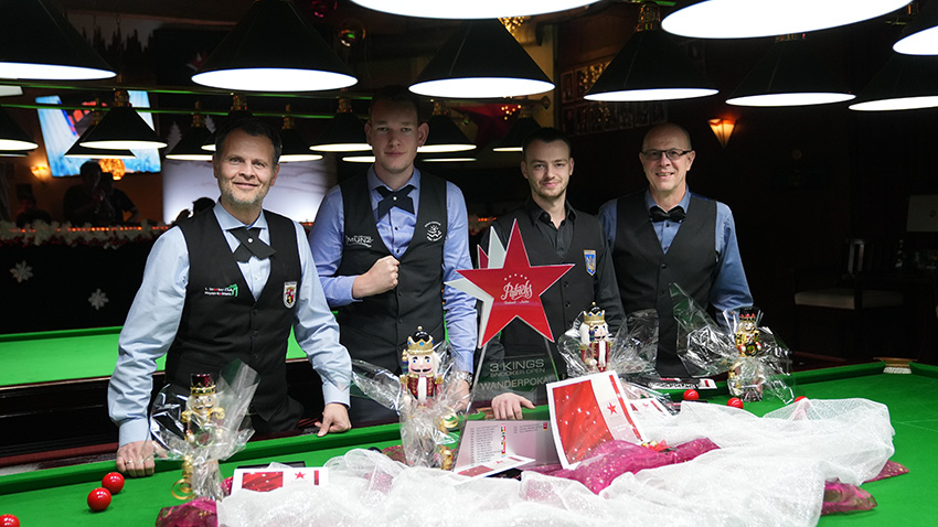 „Snooker auf Weltklasse-Niveau: Das Int. 3 Kings Tournament begeistert Spieler, Fans und Livestream-Publikum“
